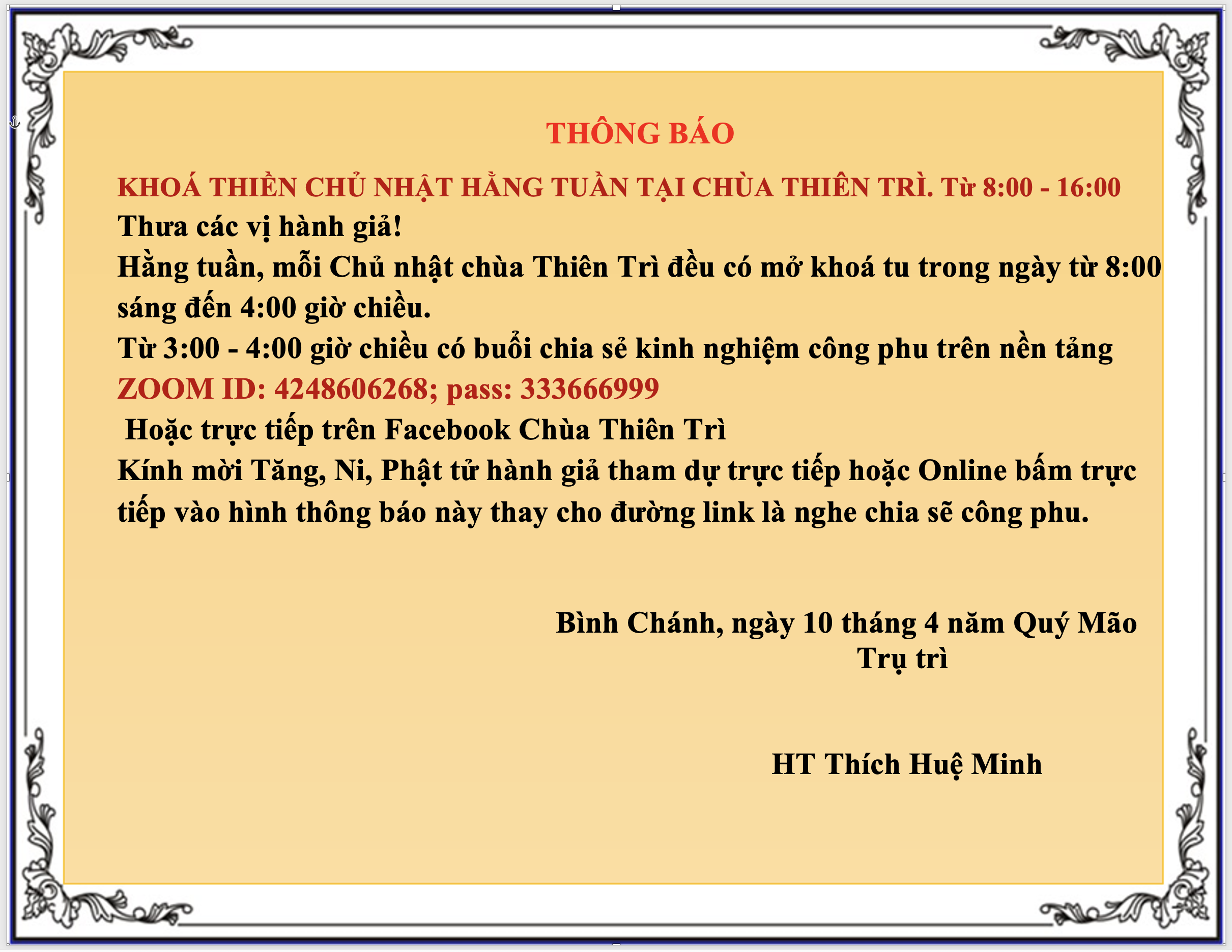 thien tri