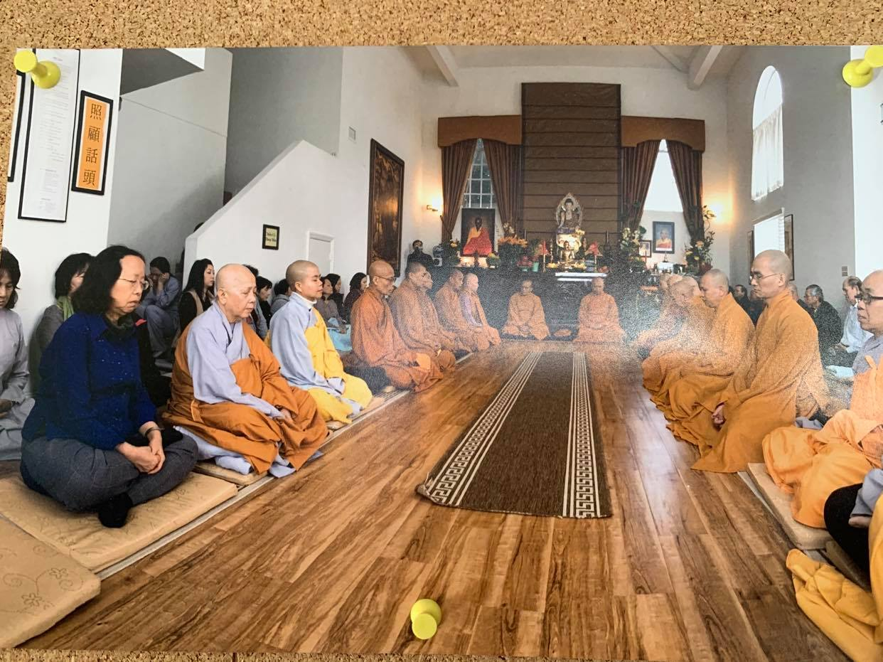 Thông báo Thiền Thất Tại Tổ Đình Từ Ân Thiền Đường, Santa Ana, California từ ngày 6 đến 12/1/2024